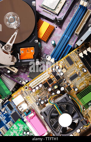 Computer parts, close up Stock Photo