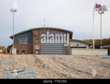 the modern lifeboat station at selsey in west sussex Stock Photo