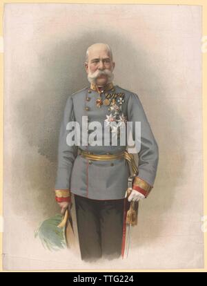 Franz Joseph I, Emperor of Austria, Additional-Rights-Clearance-Info-Not-Available Stock Photo