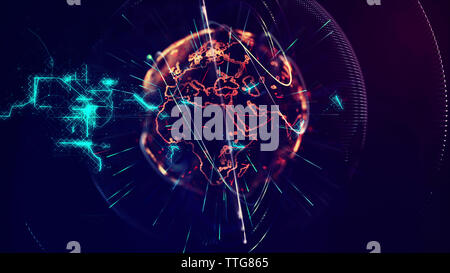 Close-up of abstract image against black background Stock Photo