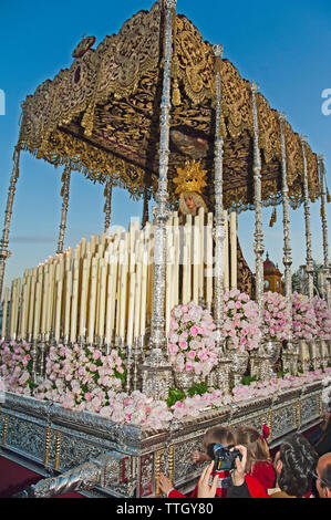 Holy Week. Brotherhood of La O (Virgin of the O). Seville. Region of Andalusia. Spain. Europe Stock Photo