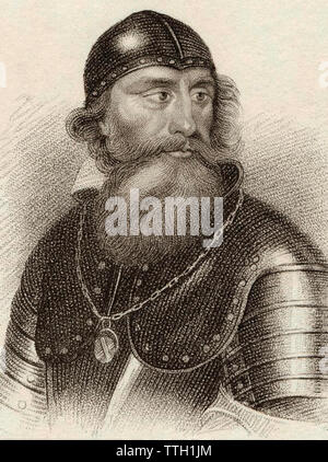 ROBERT THE BRUCE (1274-1329) first King of Scotland in an 18th century engraving Stock Photo