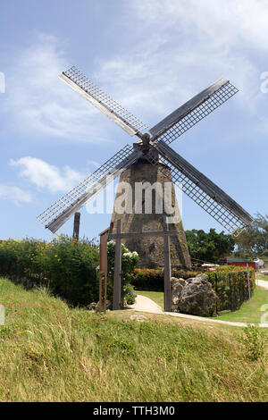 An Morgan Lewis Windmill in Barbados Stock Photo