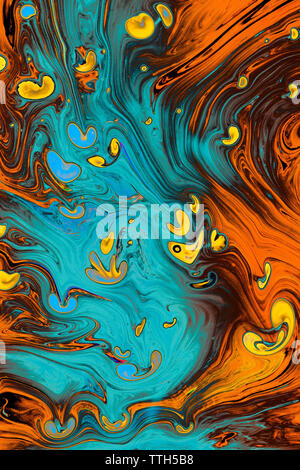 Abstract marbling art patterns as background Stock Photo