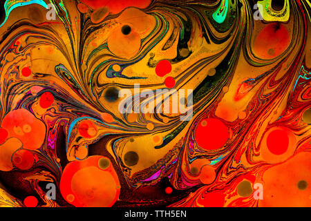 Abstract marbling art patterns  as colorful background Stock Photo