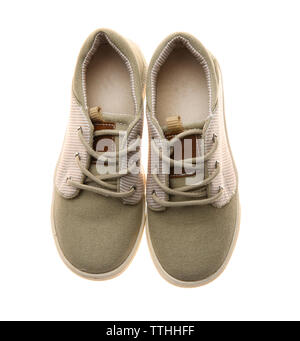 Sneakers for kid, isolated on white Stock Photo