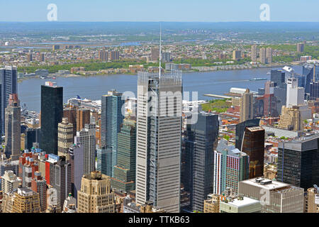 Construction of new skyscrapers in Midtown Manhattan Stock Photo