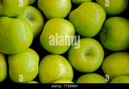 Granny Smith green apples Stock Photo