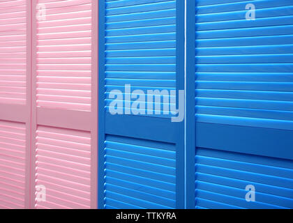 Color folding screen Stock Photo