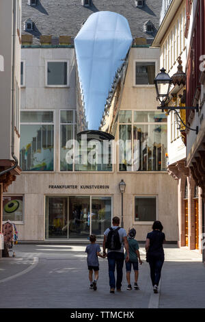 Frankfurt am Main, the new old town, old quarter between Ršmer and Dom, Frankfurter Kunstverein, Germany, Stock Photo