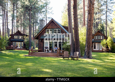 Usa Oregon Camp Sherman Metolius River Resort View Of Cabins