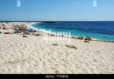 Sinis Peninsula, Sardinia, Italy. Is Aruttas  beach Stock Photo