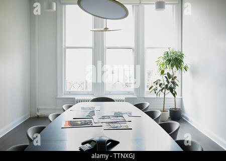 Interior of empty conference room at creative office Stock Photo