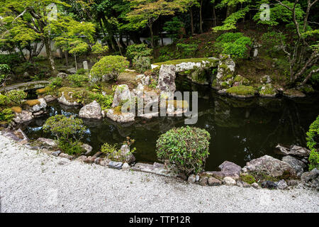 Enman-in Monzeki Garden - Enman-in Monzeki is a temple of the Imperial Family located in Otsu, Shiga created in memorial to Mizuko. Mii-no-Meien garde Stock Photo