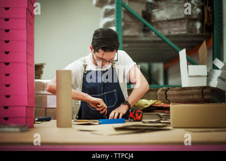worker working in warehouse Stock Photo