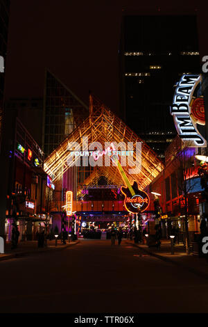 META vintage neon sign at night, Louisville, Kentucky Stock Photo - Alamy