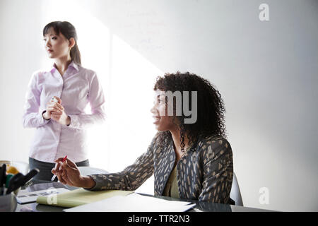 Businesswomen during meeting in office