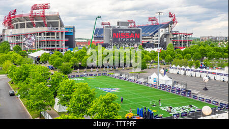 Nissan Stadium the home field of the Tennessee Titans and the Tennessee  State Tigers, Nashville Tennessee USA Stock Photo - Alamy