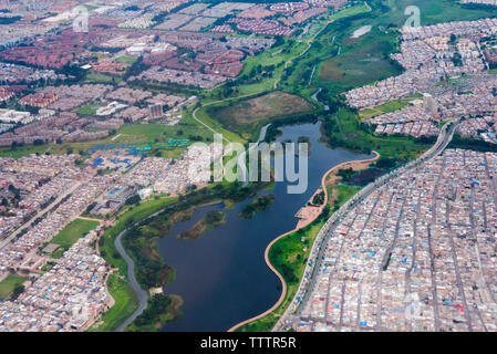 Aerial view of Bogota, Colombia Stock Photo