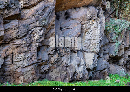 Stones texture and background. Rock texture. Part of a stone wall, for background or texture. Stock Photo