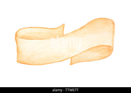 Hand painted ribbon, isolated on white Stock Photo - Alamy