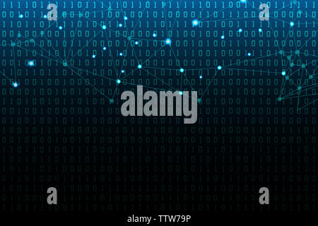 Digital matrix background for binary codes 0 and 1 Stock Photo - Alamy