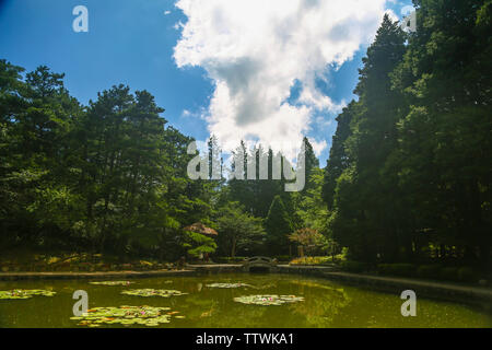 Jiangxi Lushan scenery picture, including Pokou scenic map, embroidery valley scenic map, flower path such as Qin Lake scenic map and so on Stock Photo