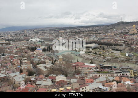 Buildings of Georgia in Tbilisi and Mtskheta, old city