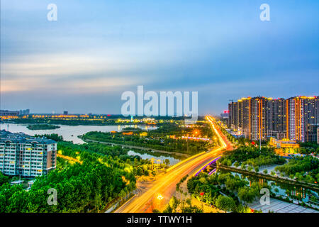 Scenery of Government New Area, Xianqiao District, Suzhou City