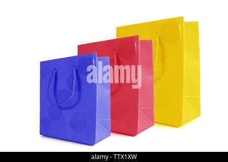 Close up of three shopping bags Stock Photo