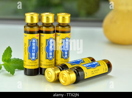 Traditional Chinese Medicine Oral Liquid Stock Photo