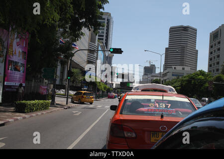 Traffic on the road, Bangkok, Thailand Stock Photo