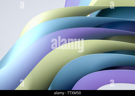 Three-dimensional rendering, color curved background Stock Photo - Alamy