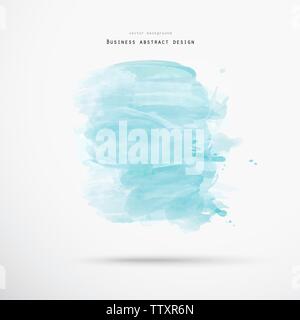 Vector watercolor background. Abstract watercolor hand drawn stain. Element for your design. Stock Vector