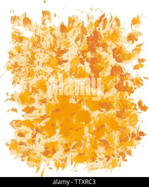 Abstract yellow artistic Background forming by blots Stock Vector