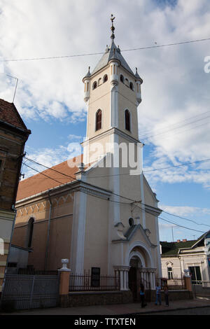 Mukacheve - Ukraine, JULY 26, 2009: Church in center of the city Mukacheve Stock Photo