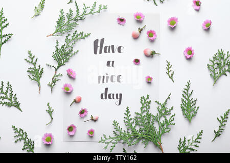 Have a Nice Day! handwritten on a white background Stock Photo - Alamy