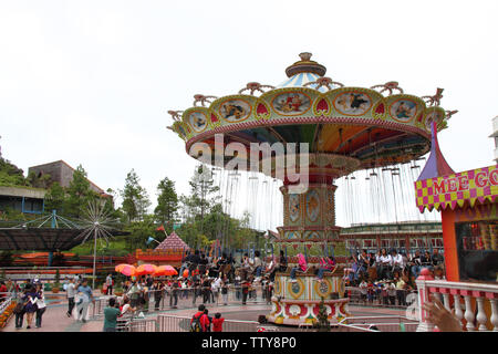 Amusement park ride, Genting Highlands, Malaysia Stock Photo