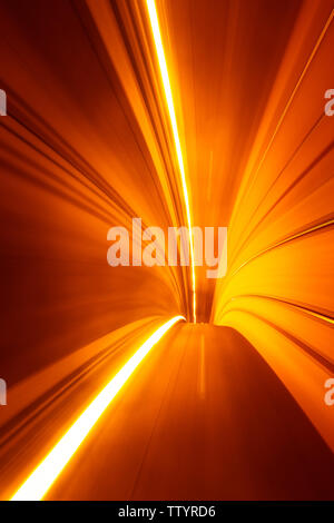 Tunnel motion speed movement Stock Photo