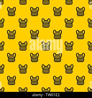 Military backpack pattern vector Stock Vector