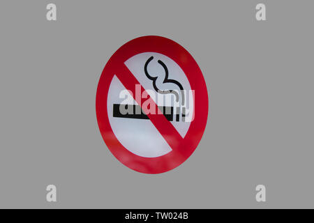 Close up of No Smoking Sign Stock Photo