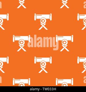 Cutting saw pattern vector orange Stock Vector