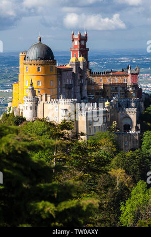 Sintra National Palace in Portugal Stock Photo