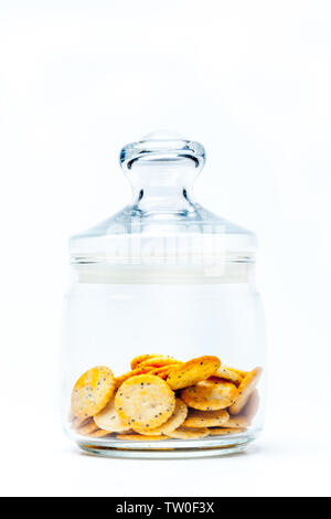 cookies bretzels on a white background Stock Photo