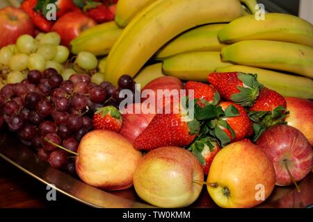 Healthy breakfast options at the only vegan football club in the country. Stock Photo