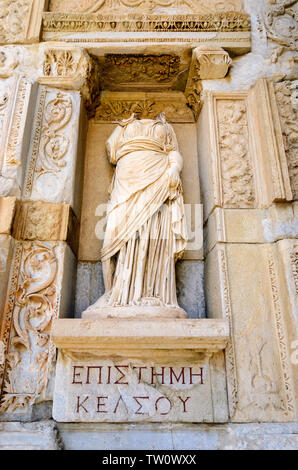 Episteme in Ephesus, The Knowledge Stock Photo