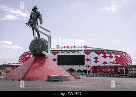 Moscow, Russia - Jun 25, 2015: Otkritie Arena (Spartak) stadium in Moscow Stock Photo