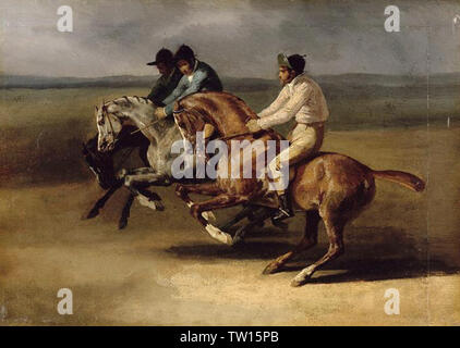 Nikolai Nikolaevich Ge (Gay)ricault - Horse Race 1824 Stock Photo