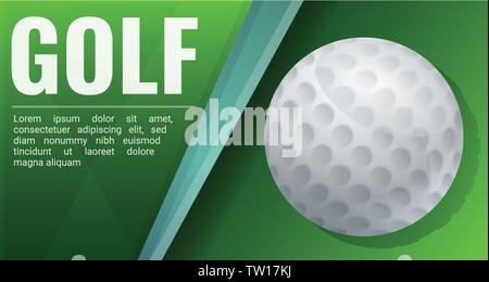 Golf holiday cup concept banner. Cartoon illustration of golf holiday cup vector concept banner for web design Stock Vector