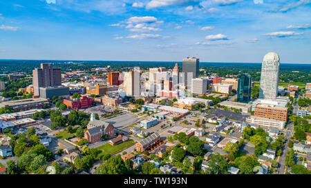 Downtown Winston-Salem, North Carolina, USA. Stock Photo